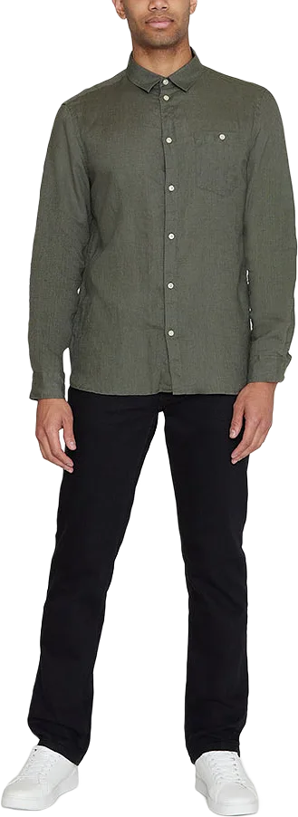 Regular linen shirt