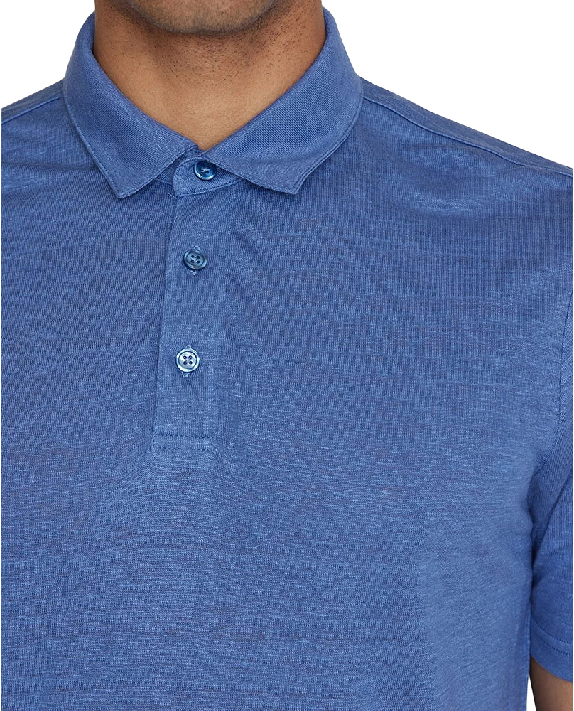 Regular linen polo