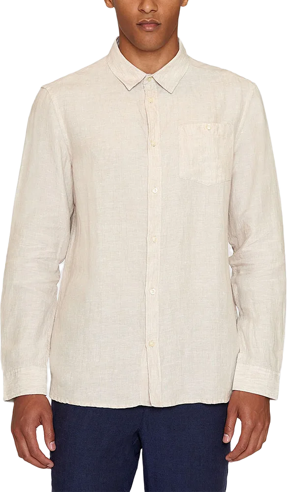 Regular linen shirt