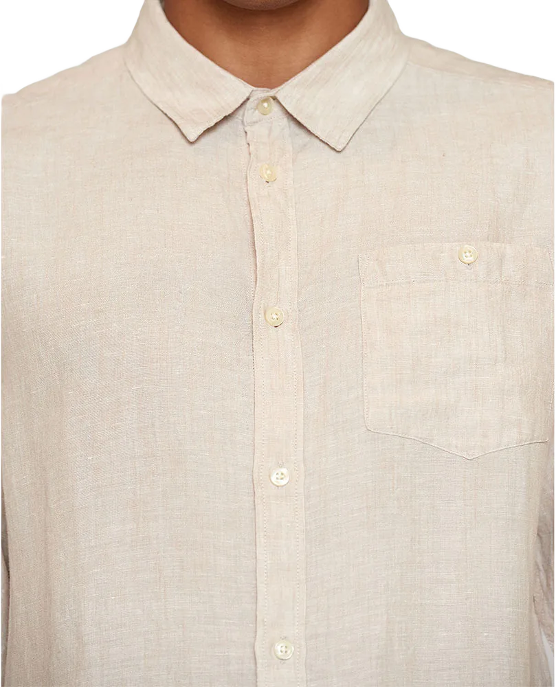 Regular linen shirt