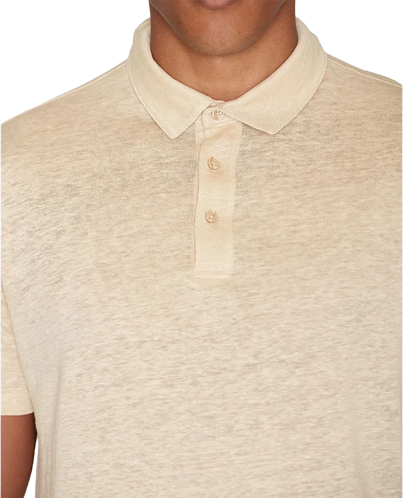 Regular linen polo