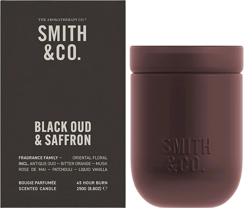 Doftljus Black Oud & Saffron