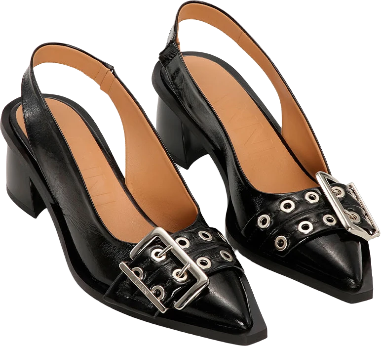 Buckle Slingback Naplack