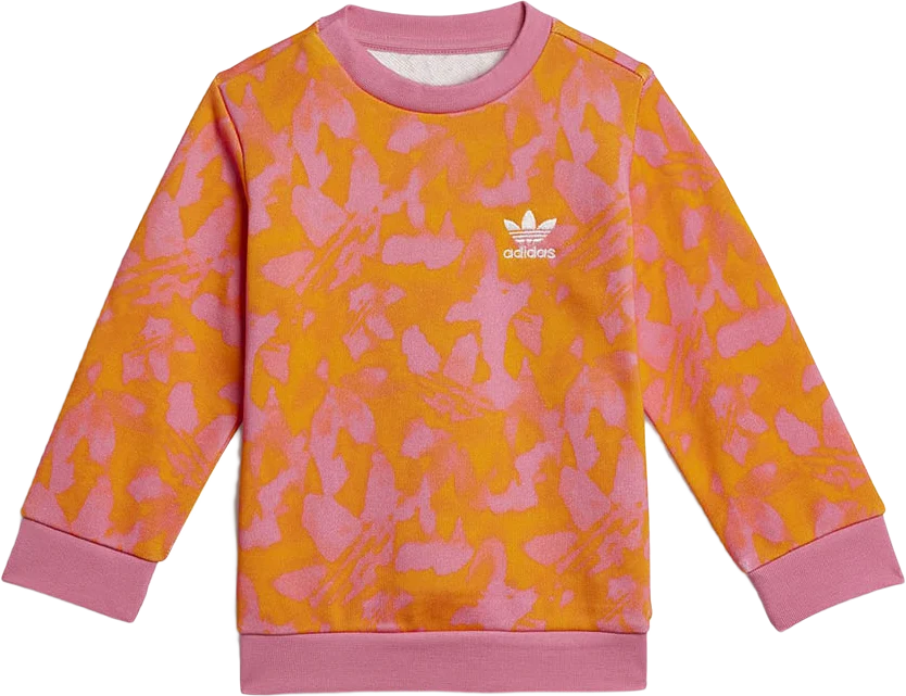 Summer Allover Print Crew Set