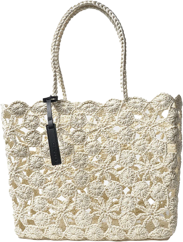 Daffodil Crochet Basket White