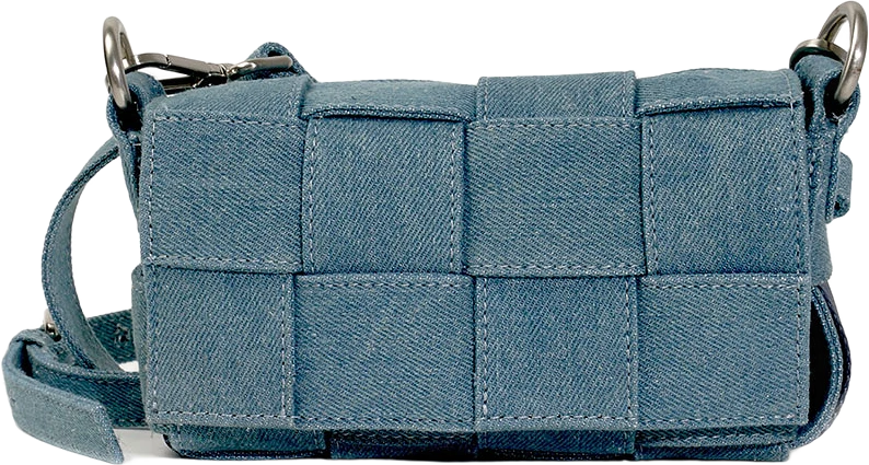 Braided Denim iPhone Bag Blue