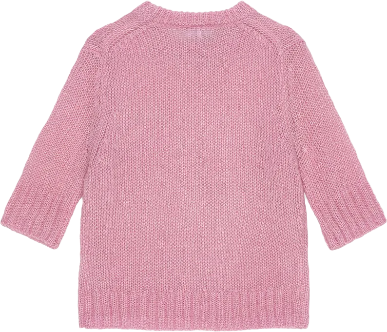 Mohair Jumper Short Sleeve O-neck