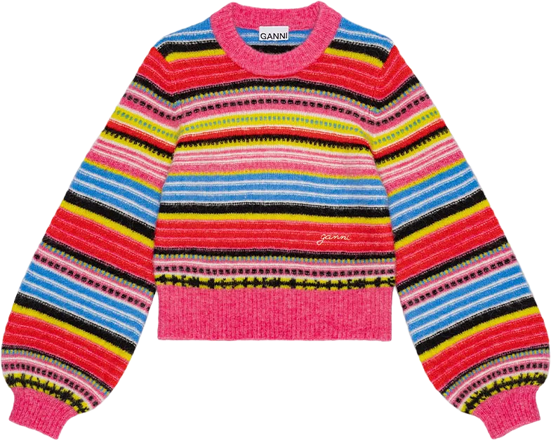 Jumper Wool Stripe O-neck