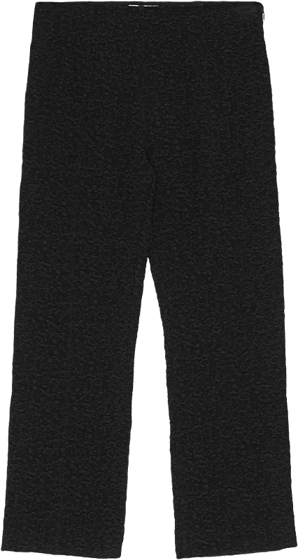 Textured Suiting Cropped Pants