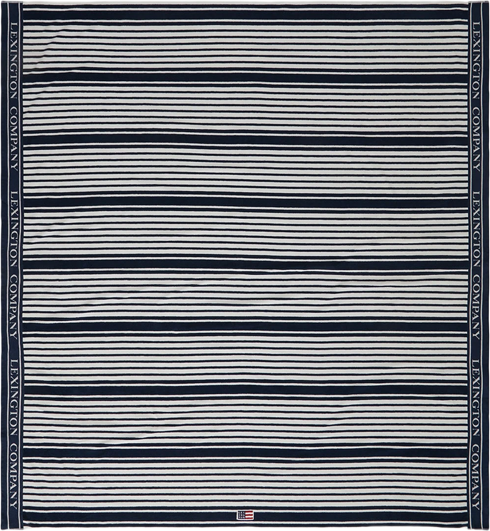 Striped Cotton Terry Family Beach Towel