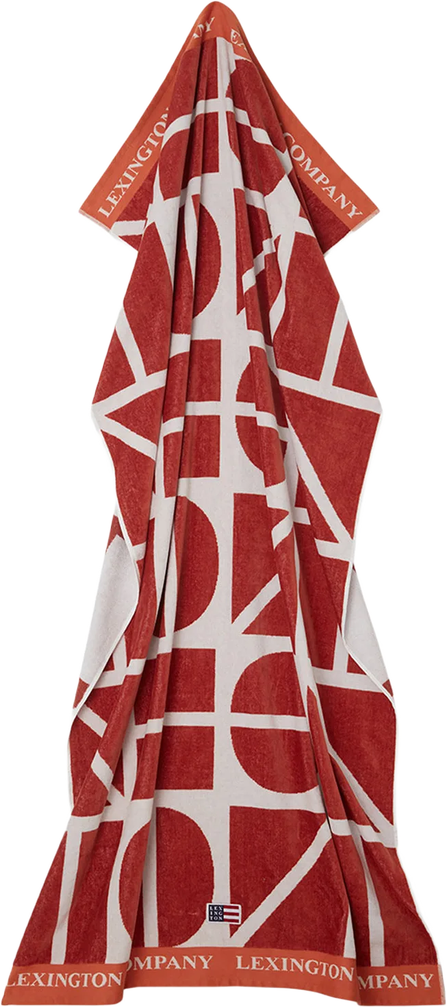 Graphic Cotton Velour Beach Towel