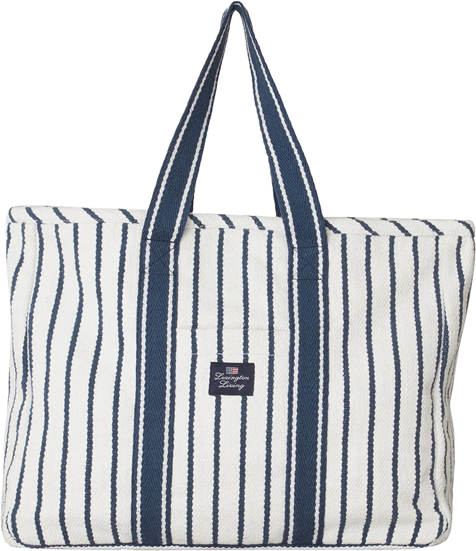 Striped Recycled Cotton Cooler Bag