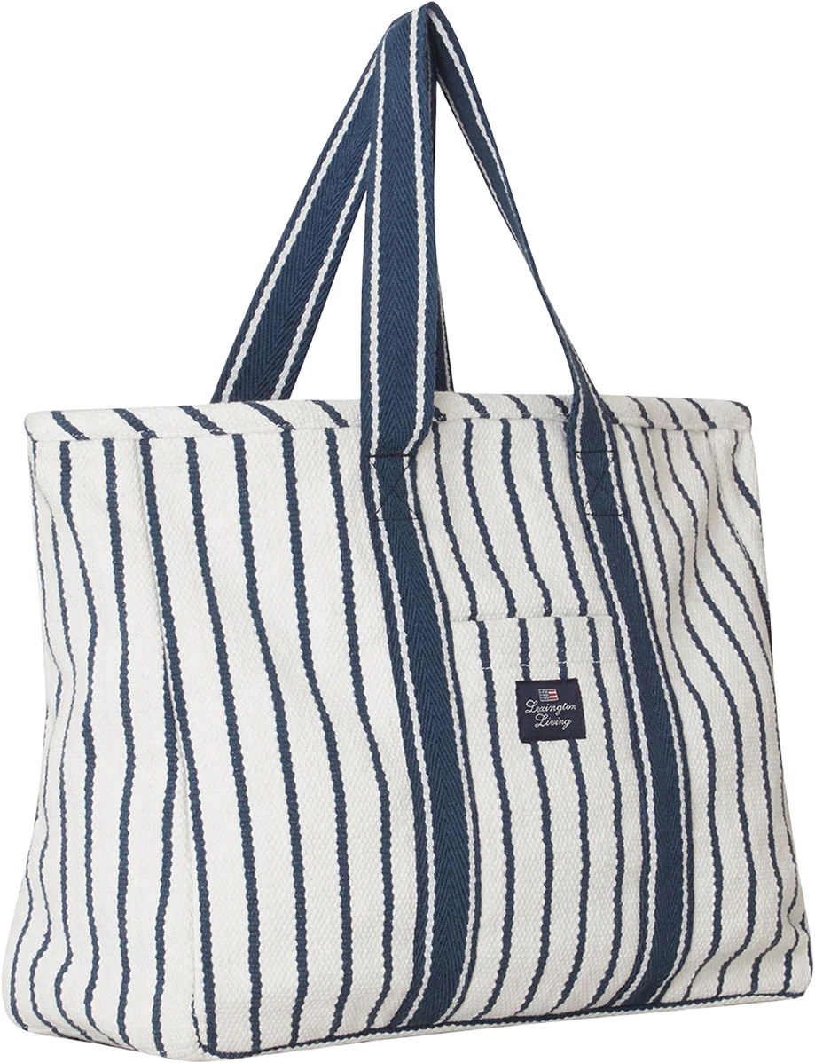 Striped Recycled Cotton Cooler Bag