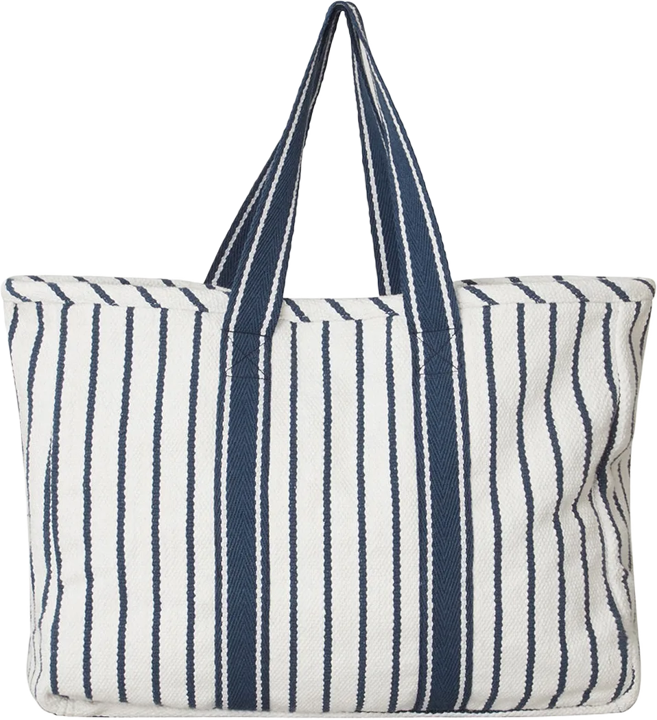 Striped Recycled Cotton Cooler Bag