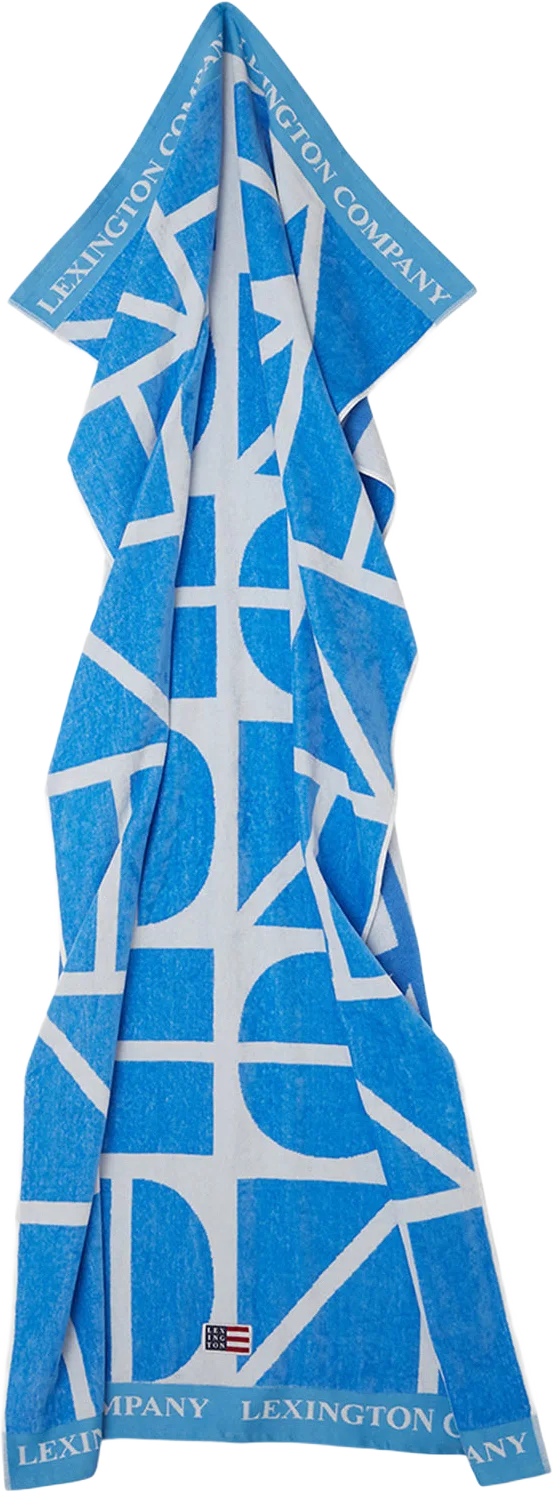 Graphic Cotton Velour Beach Towel