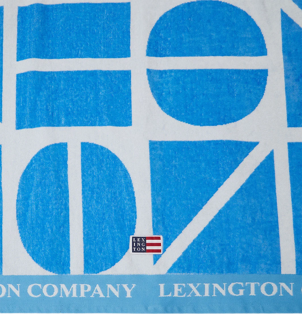 Graphic Cotton Velour Beach Towel