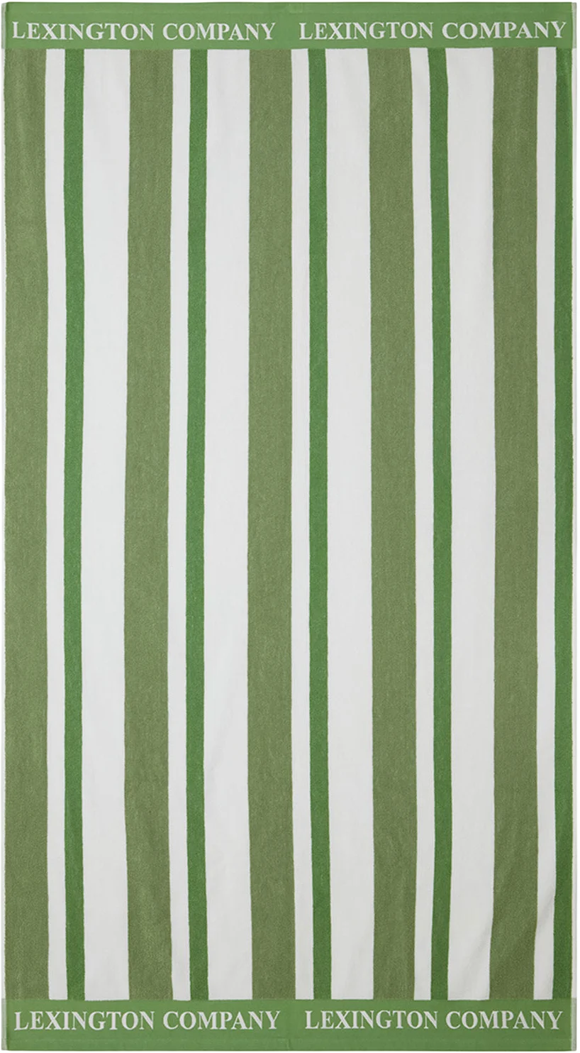 Striped Cotton Terry Beach Towel