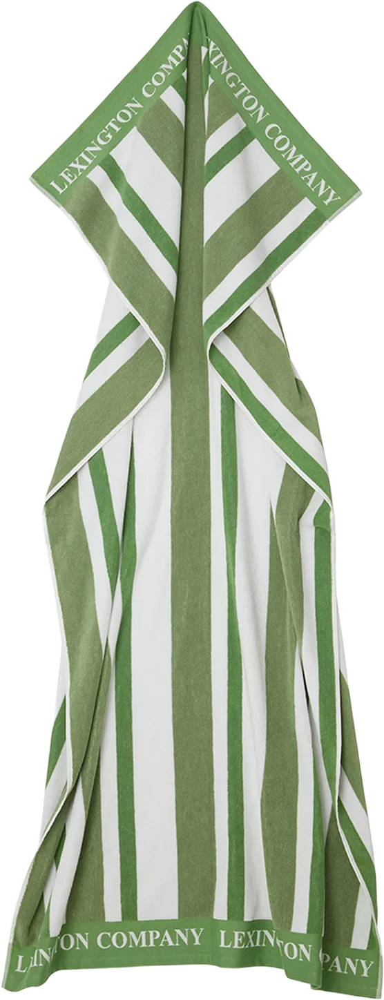 Striped Cotton Terry Beach Towel