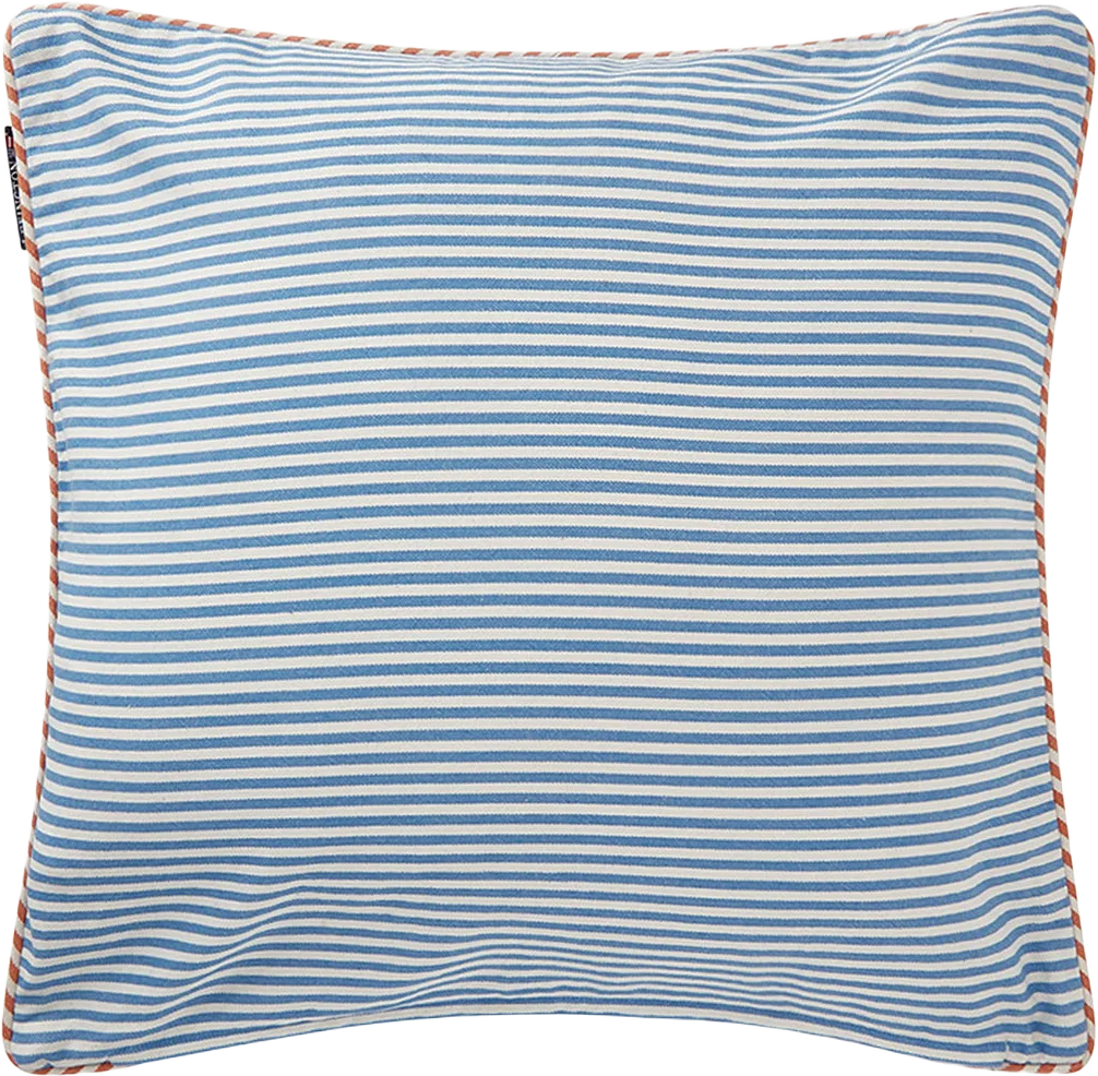 Summer Striped Organic Cotton Twill Pillow Cover