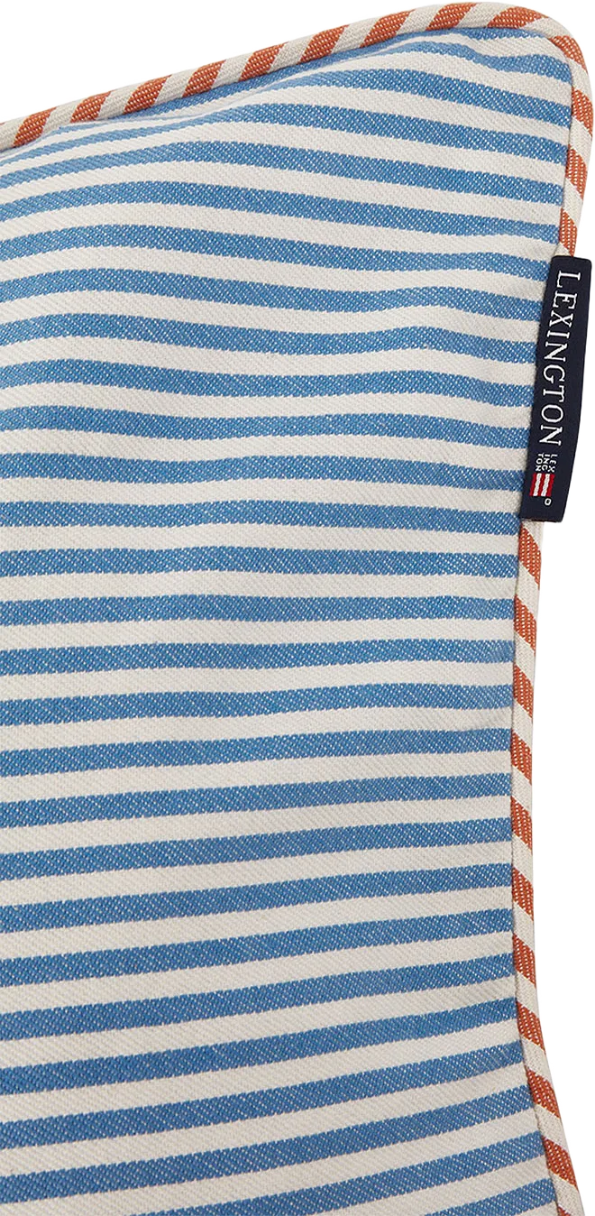 Summer Striped Organic Cotton Twill Pillow Cover