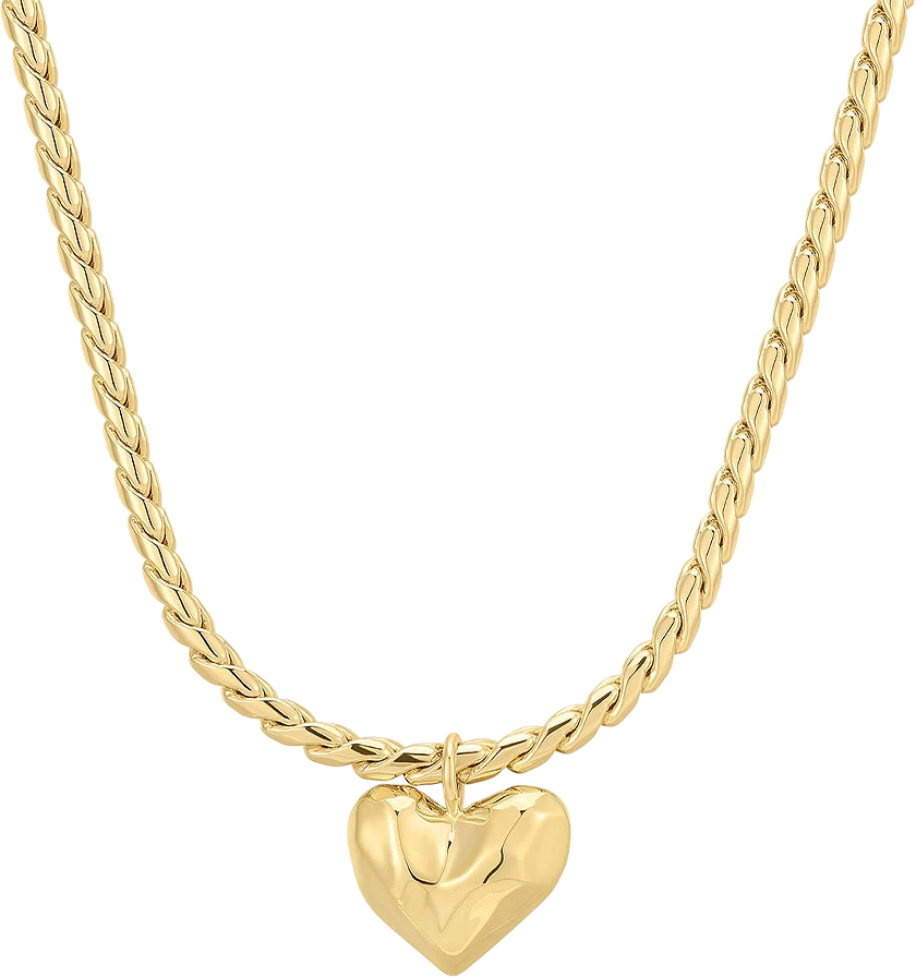 The Molten Heart Statement Necklace - Gold