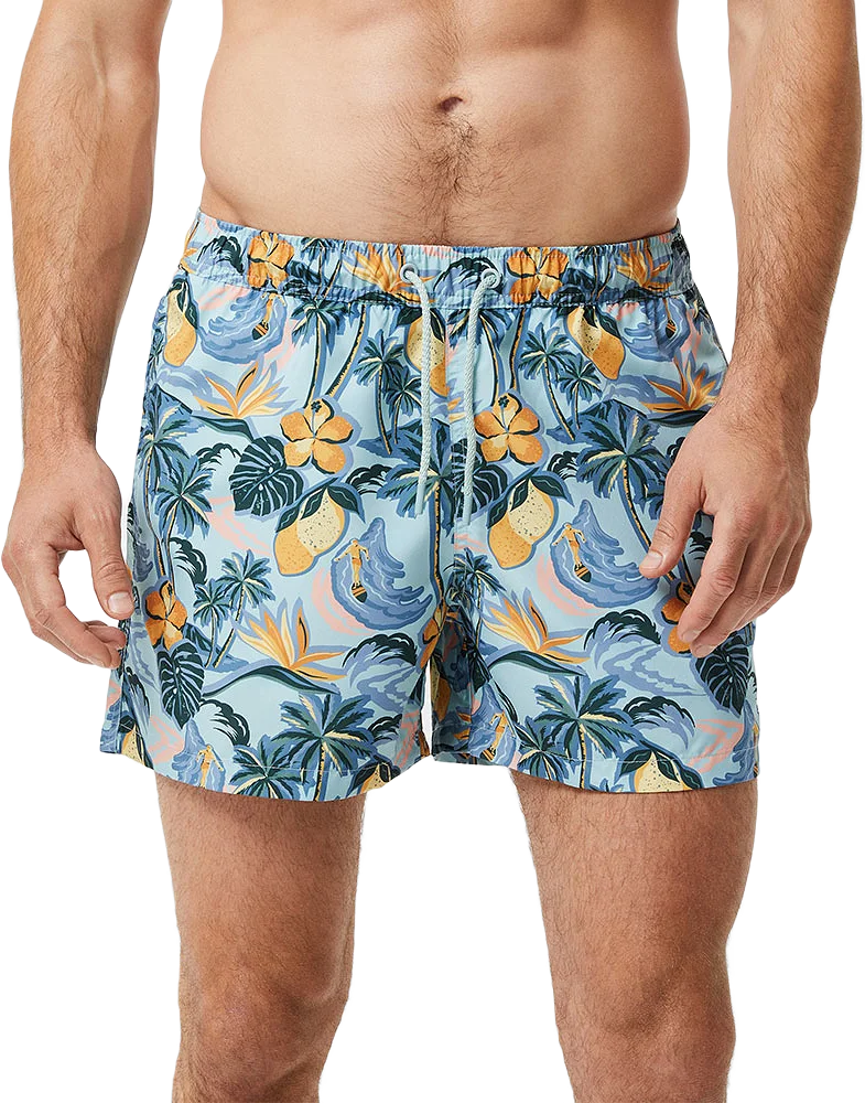 Borg Print Swim Shorts