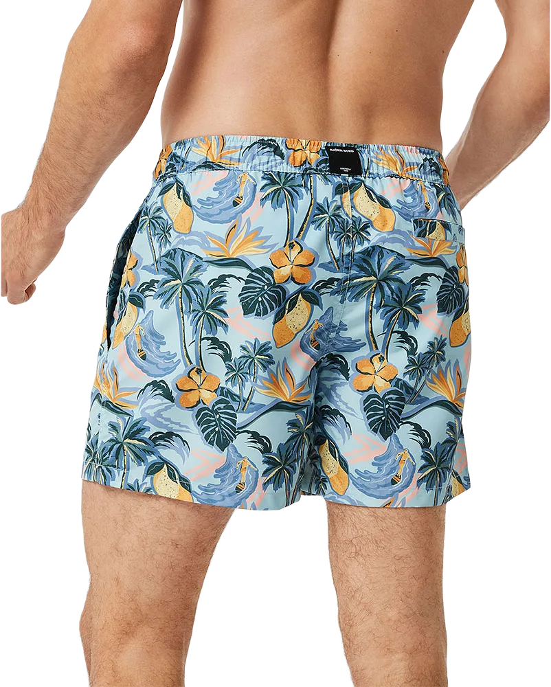 Borg Print Swim Shorts