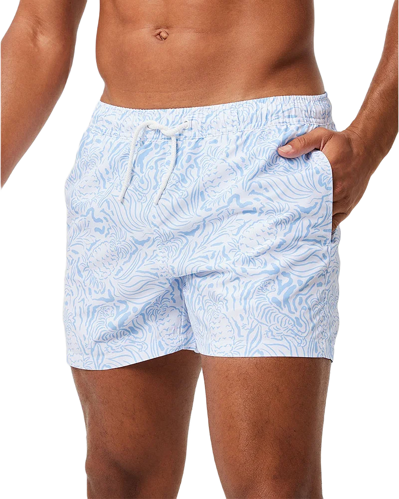 Borg Print Swim Shorts