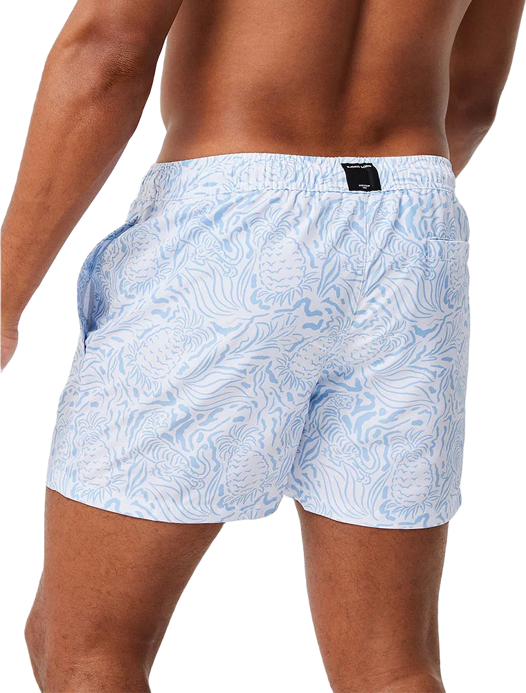 Borg Print Swim Shorts