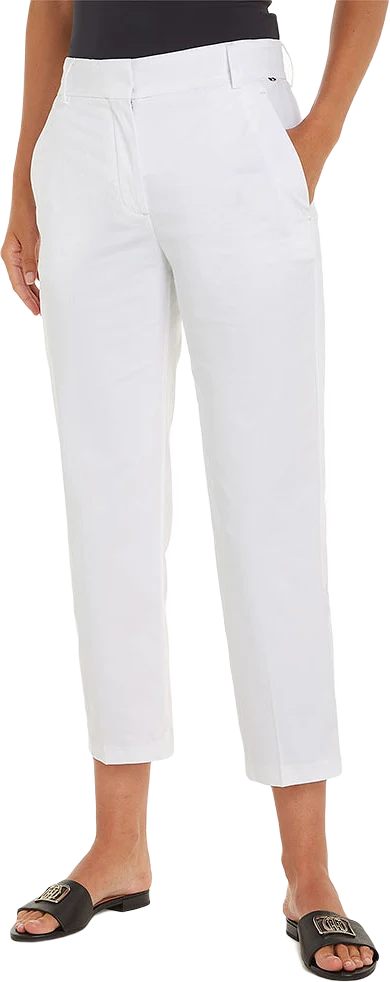 SLIM STRAIGHT COTTON CHINO PANTS