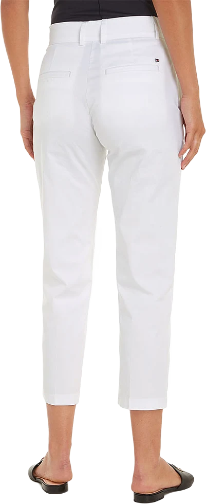 SLIM STRAIGHT COTTON CHINO PANTS