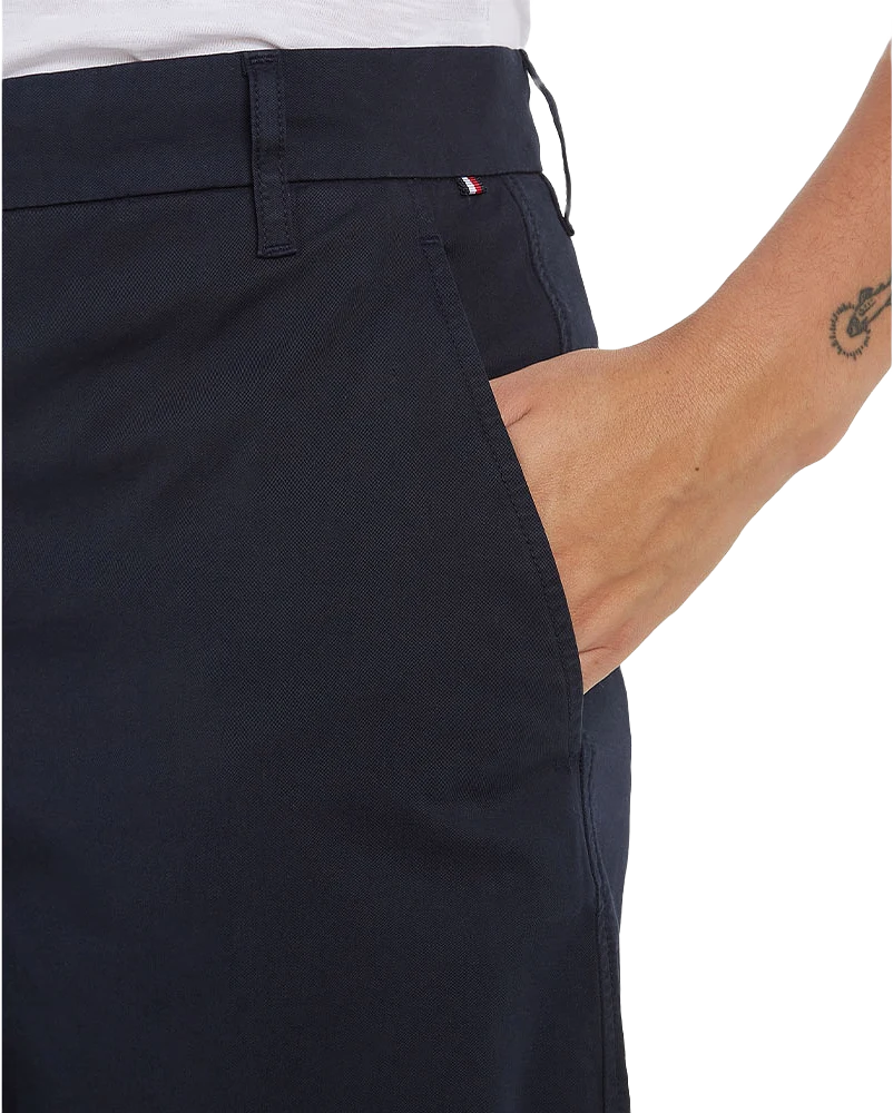 COTTON BLEND CHINO SHORTS