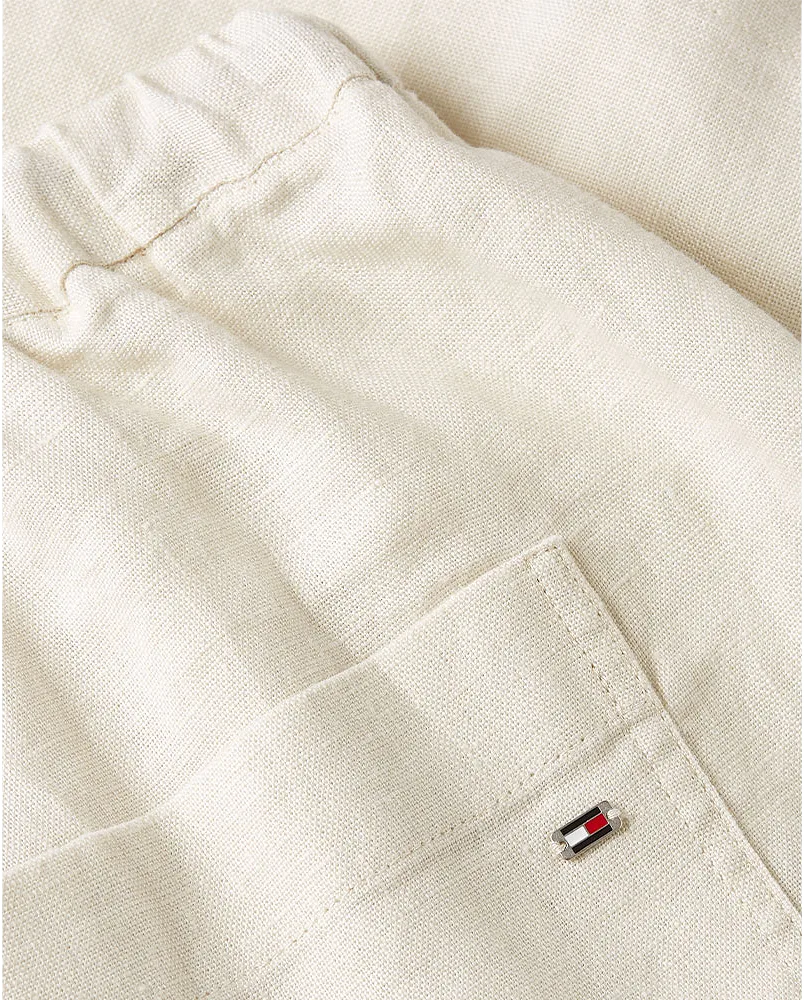 PULL ON CASUAL LINEN SHORTS