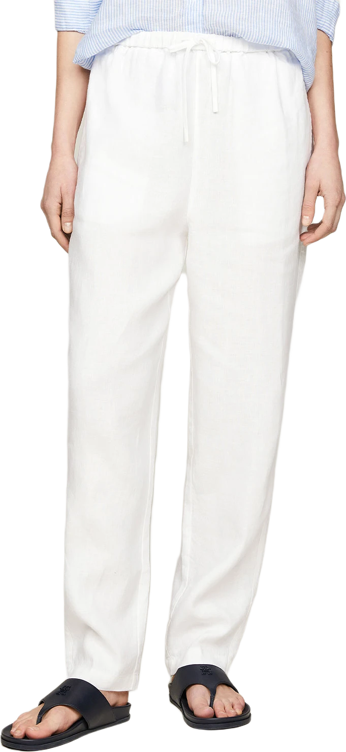 Casual Linen Taper Pull On Pants