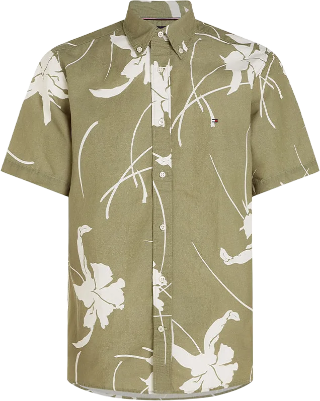 LARGE TROPICAL PRINT SHORT-SLEEVED SHIRT