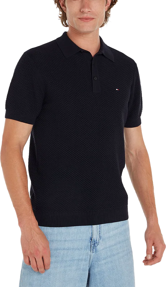 OVAL STRUCTURE SHORT-SLEEVED POLO