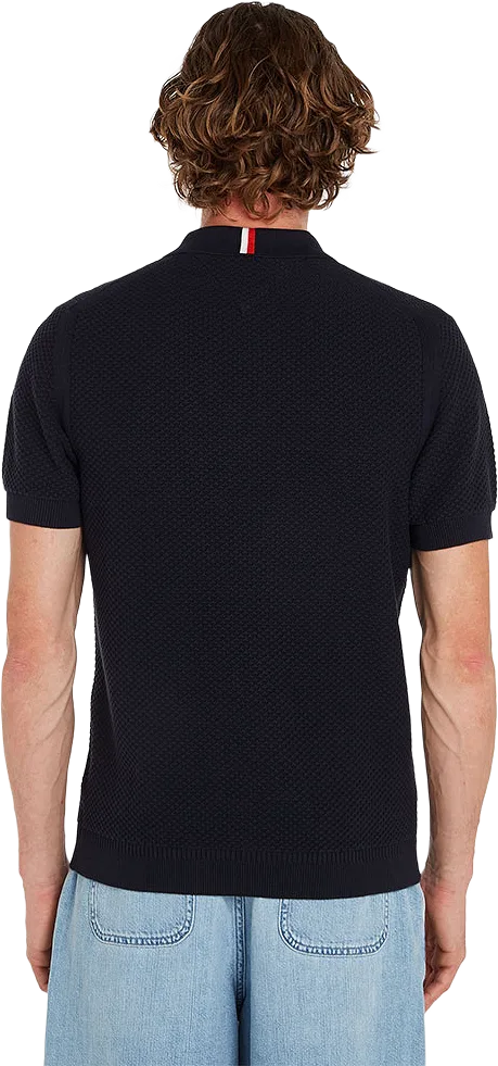 OVAL STRUCTURE SHORT-SLEEVED POLO