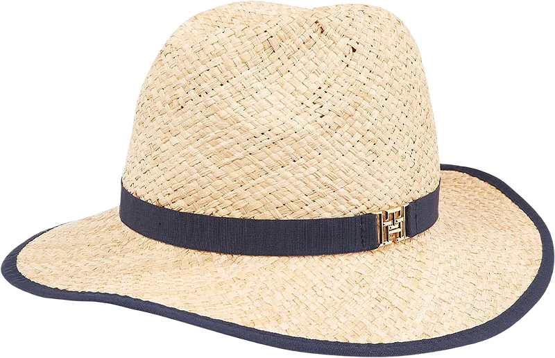 BEACH SUMMER STRAW FEDORA HAT