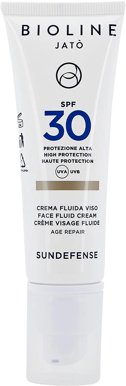 SPF 30 High Protection Face Fluid Cream Age Repair