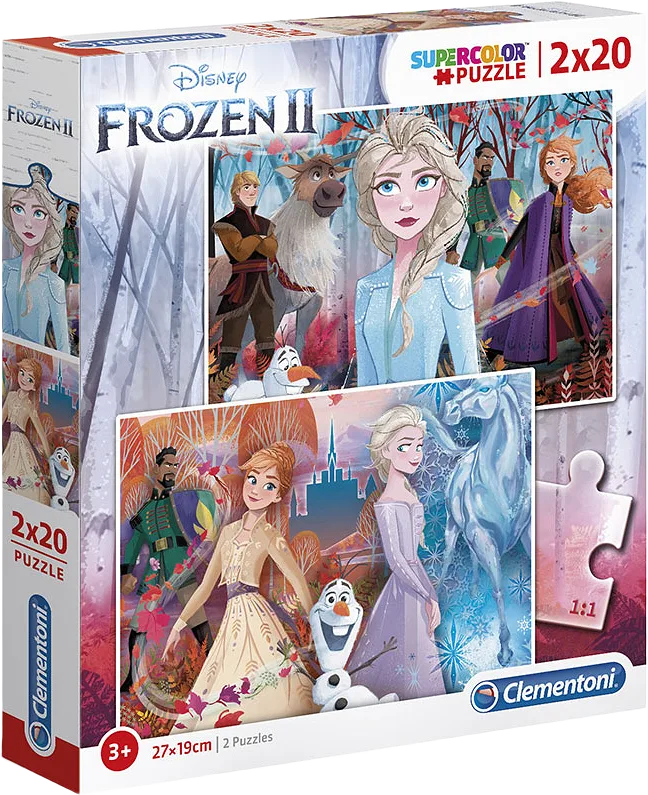 2x20 pcs Puzzles Kids Frozen 2