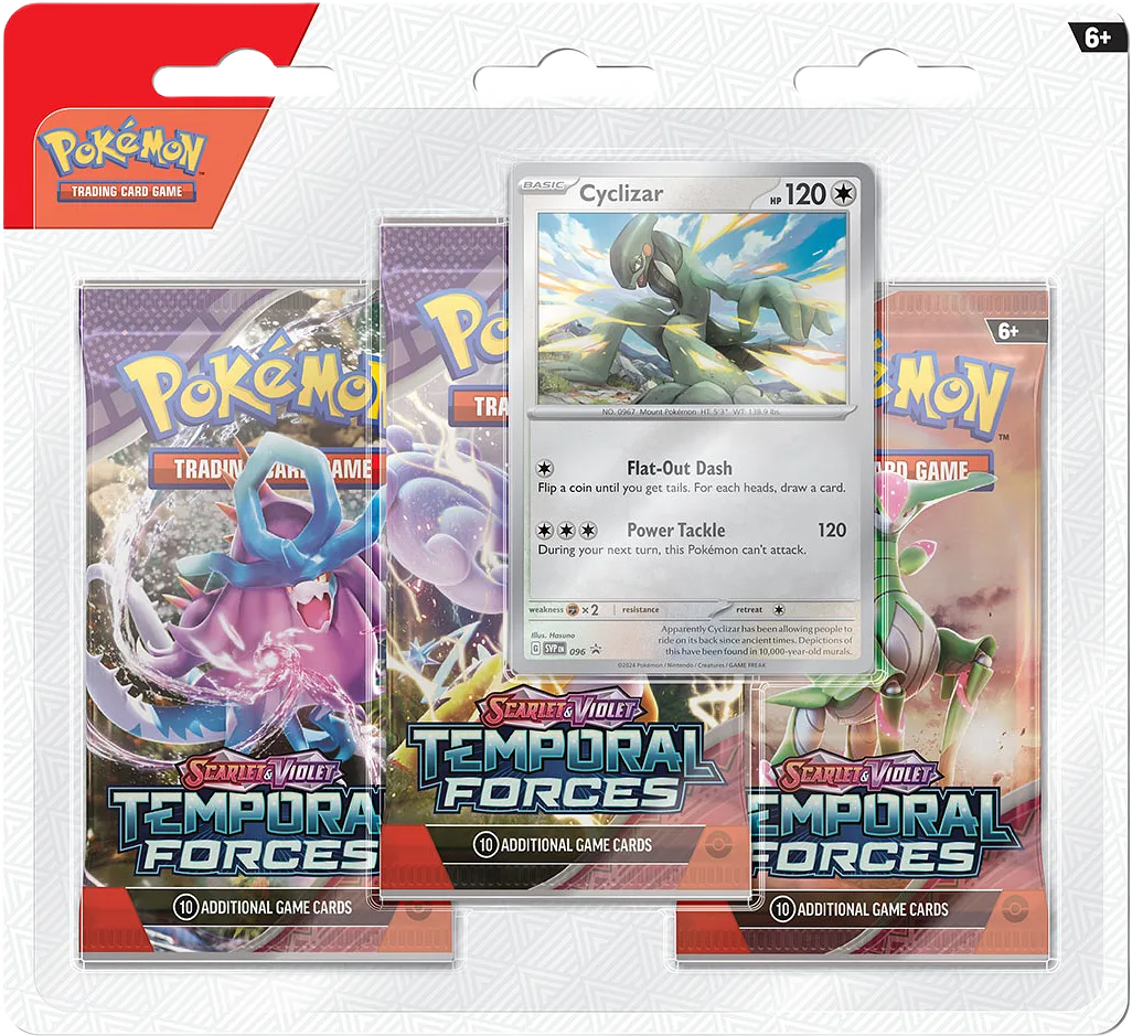 Pokémon Scarlet & Violet 5 Temporal Forces 3 pack Blister