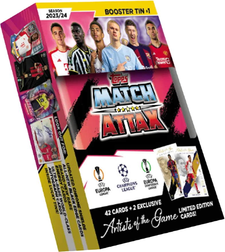 MATCH ATTAX CHAMPIONS LEAGUE BOOSTER TIN