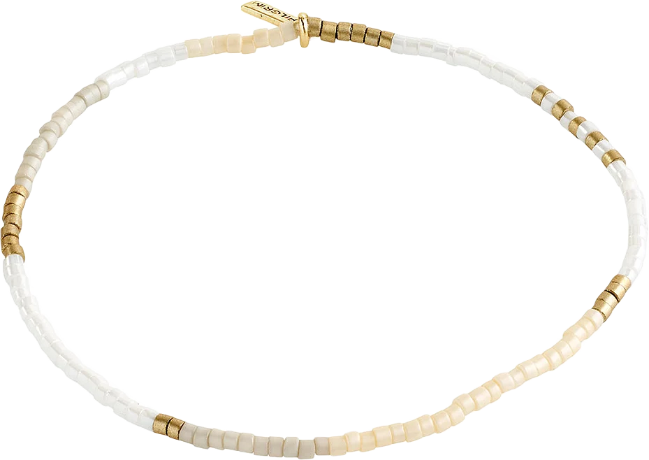 ALISON bracelet white, gold-plated