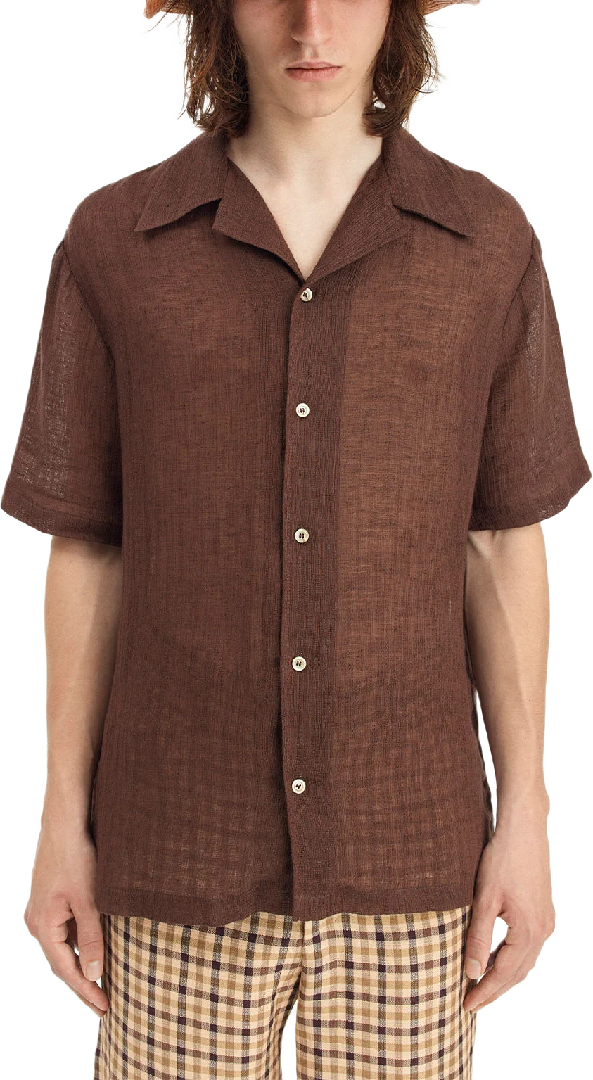 DALIAN SHIRT FEATHER BROWN