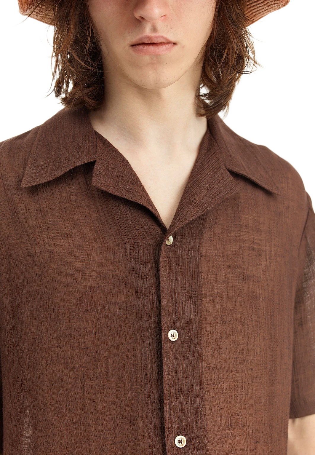 DALIAN SHIRT FEATHER BROWN