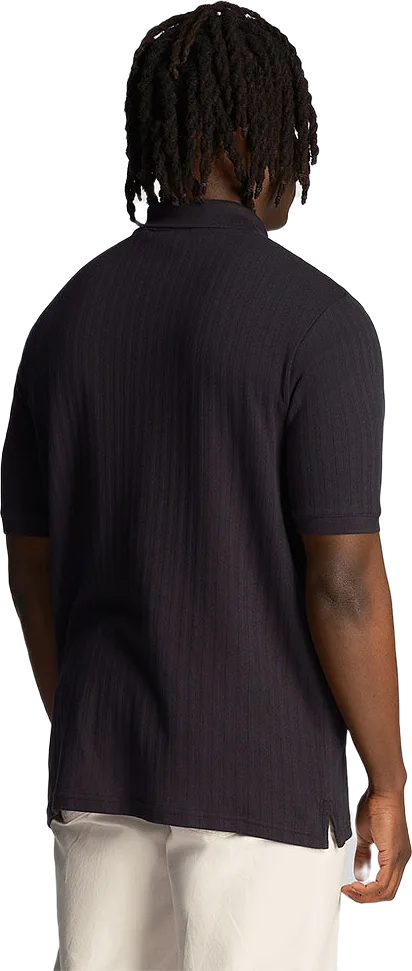 Textured Stripe Polo Shirt