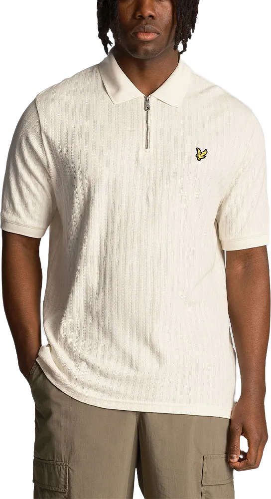 Textured Stripe Polo Shirt