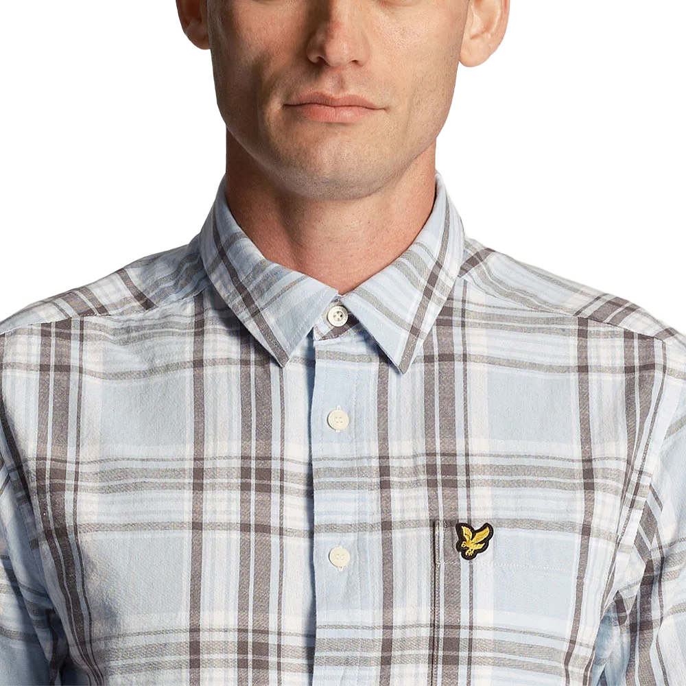 Linen Check Short Sleeve Shirt