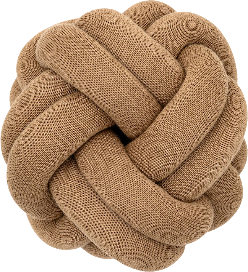 Knot Cushion - Camel