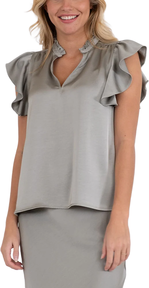 Stella Heavy Sateen Blouse